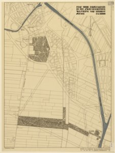 HUA-216084-Kaart van het gebied ten westen van de stad Utrecht gelegen tussen de Leidsche Rijn Jutphaseweg Merwedekanaal Galecopperdijk; met weergave van het ont
