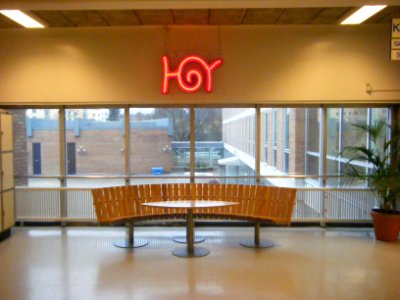 Huddingegymnasiet övre hall