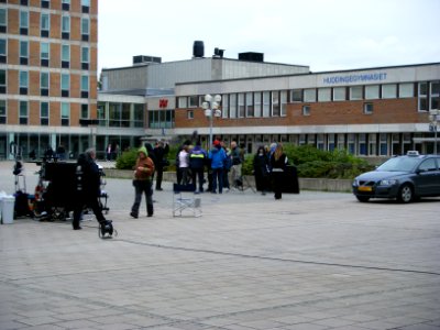 Huddingegymnasiet skolgård