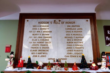 Hudson's Roll of Honor - Hudson Public Library - Hudson, Massachusetts - DSC08789
