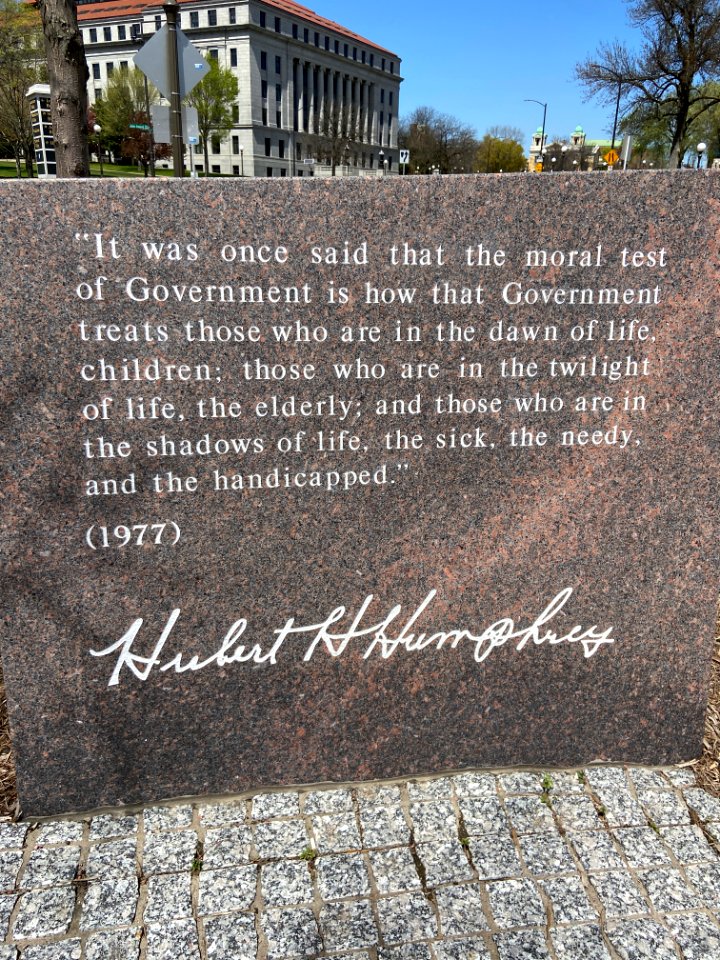 Hubert H. Humphrey Memorial-quote