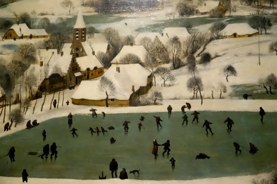Hunters in the snow, 1565 - detail4