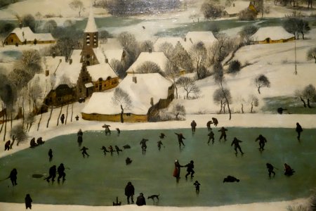 Hunters in the snow, 1565 - detail4
