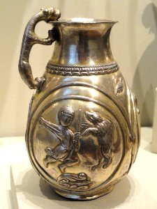 Hunt Pitcher, 500-600 AD, Sasanian, Iran, silver - Cleveland Museum of Art - DSC08132