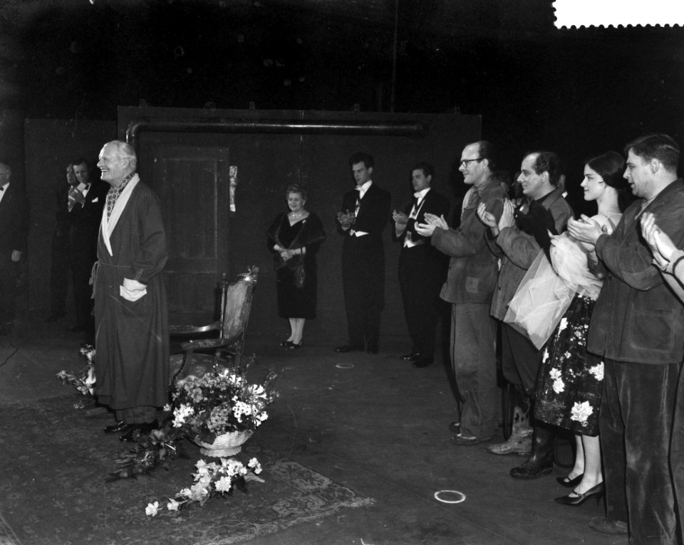 Huldiging van Jan Lemaire i.v.m. 50 jarig toneeljubileum in Rotterdam, Jan Lamai, Bestanddeelnr 910-2147