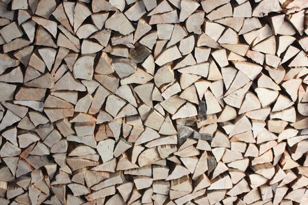 Chopped wood firewood lumber