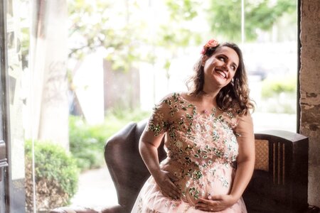 Pregnancy belly woman