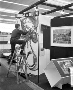 Huishoudbeurs in RAI Amsterdam geopend Stichting kunstcontact Nederland, Bestanddeelnr 913-7319