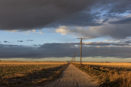 Scenic rural dusk photo