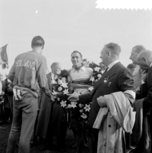 Huldiging van de wereldkampioen bij de amateurs Louis Proost, Bestanddeelnr 908-8792