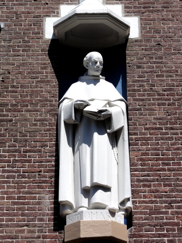 Huissen (Lingewaard) kapel Dominicanenklooster, gevelbeeld St.Thomas Aq