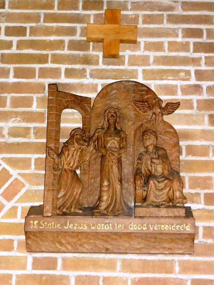 Huissen (Lingewaard) RK kerk kruisweg statie 01