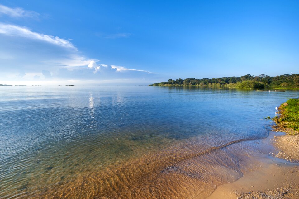 Uganda landscape lake