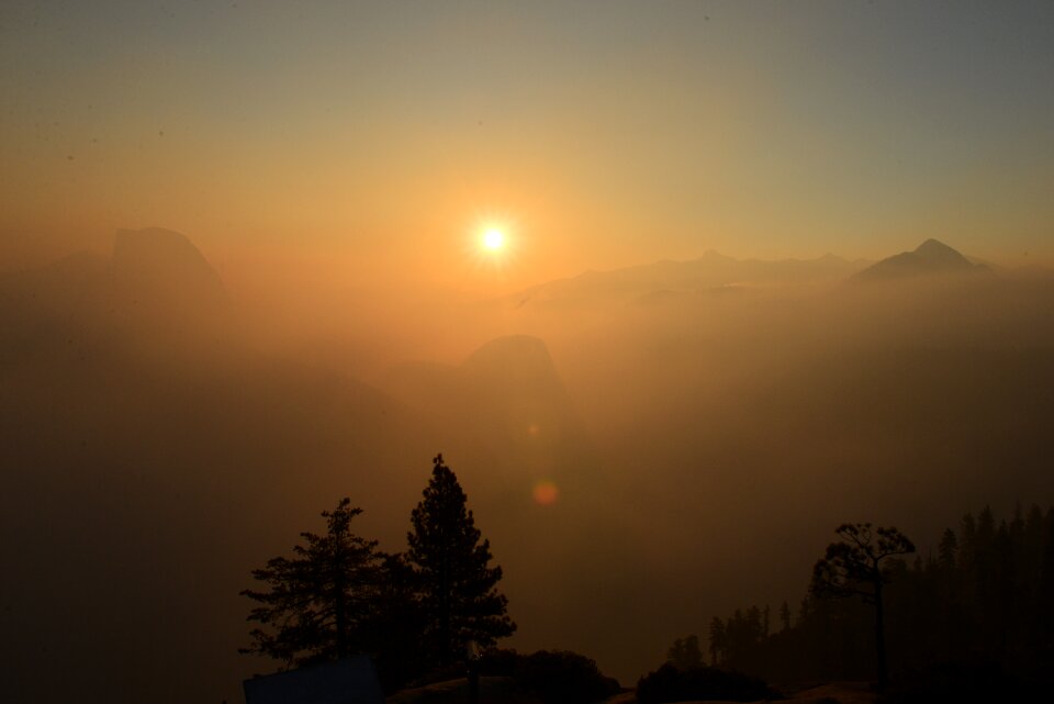 Nepal himalaya sunset