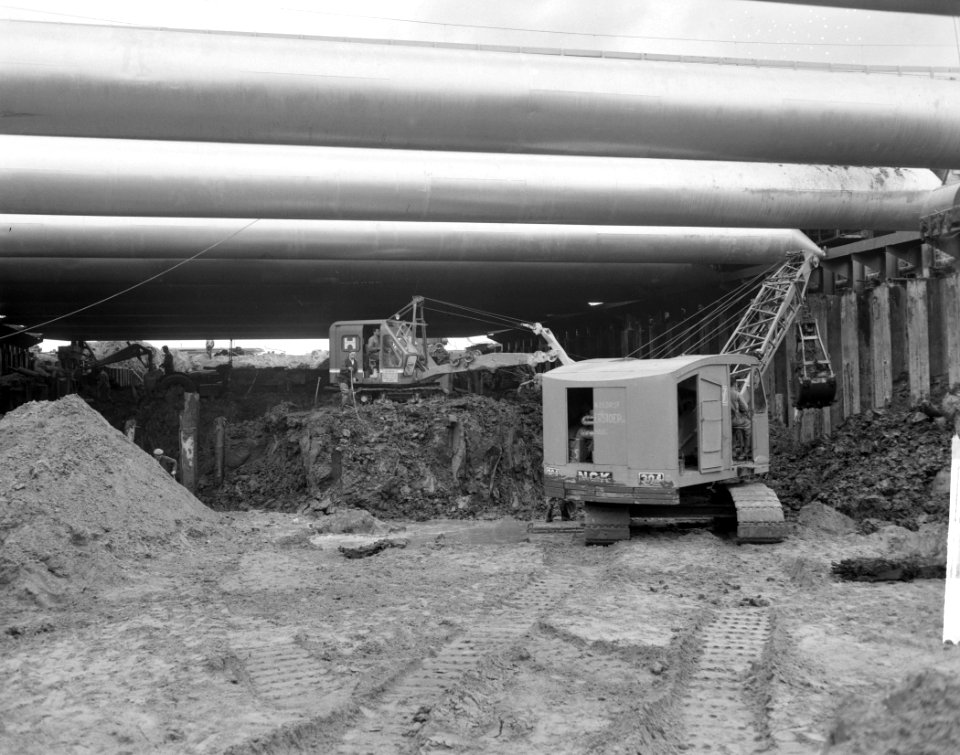 IJ-tunnelbouw, overzicht van de werkzaamheden, Bestanddeelnr 914-0965
