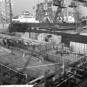 IJ-tunnel in aanbouw, bouw IJ-tunnel, Bestanddeelnr 918-2744