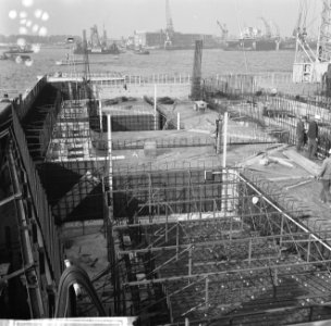 IJ-tunnel in aanbouw, bouw IJ-tunnel, Bestanddeelnr 918-2742