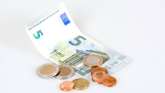 Eurocent pay euro banknote photo