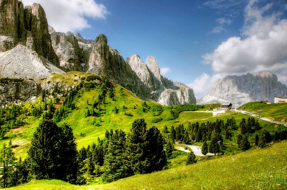 Landscape south tyrol mountains