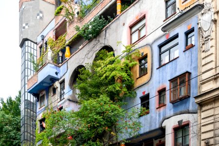 Hundertwasser Haus residential building in Vienna