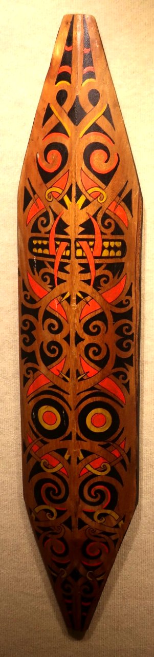 Iban shield with 'tree of life' design from Sarawak