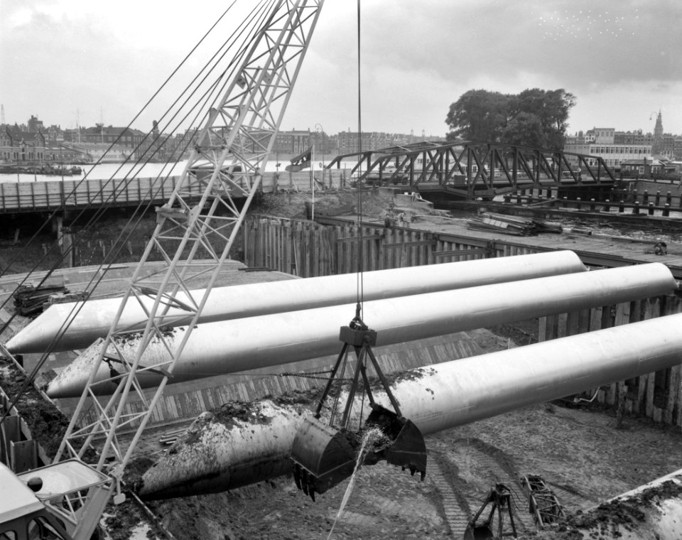 IJ-tunnelbouw, overzicht van de werkzaamheden, Bestanddeelnr 914-0967