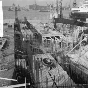 IJ-tunnel in aanbouw, opening viadukt prins Hendrikkade ingang zuid van IJ-tunne, Bestanddeelnr 918-2729