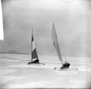 IJszeilen op de Gouwzee, overzicht ijszeilen, Bestanddeelnr 917-2858