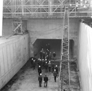 IJ-tunnel in aanbouw, bouw IJ-tunnel, Bestanddeelnr 918-2745