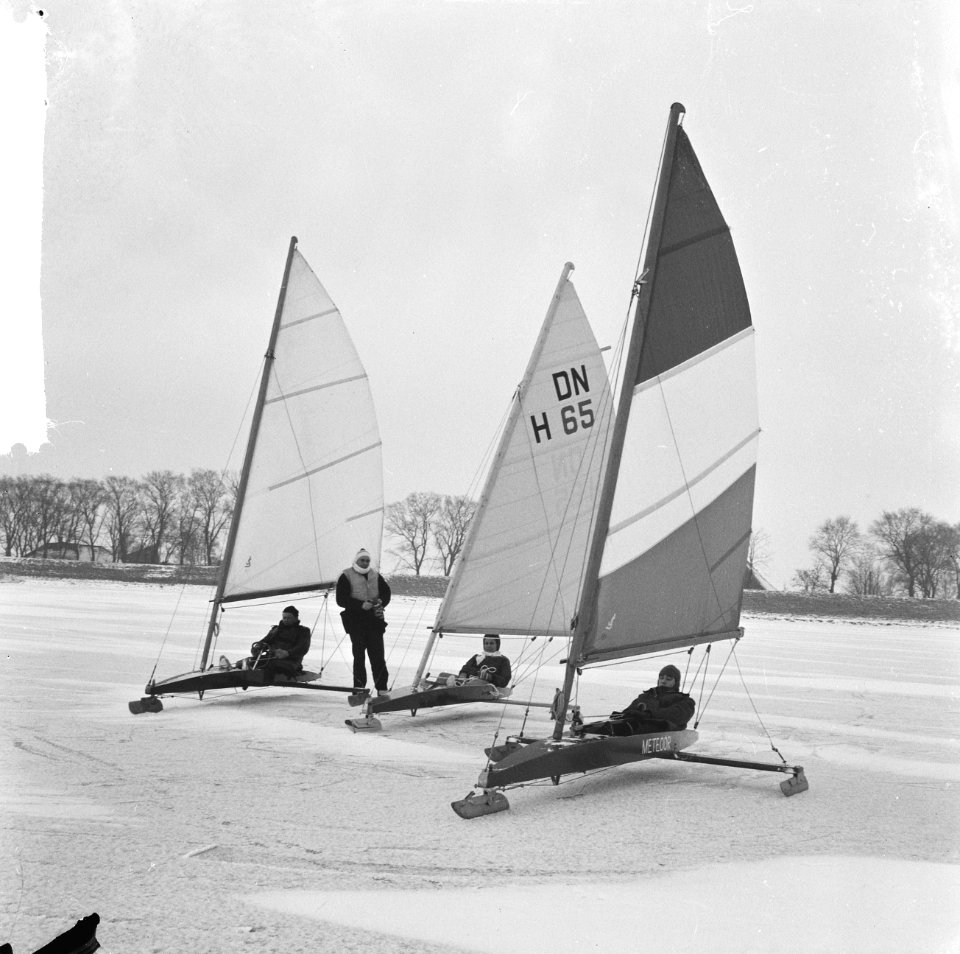 IJszeilen op de Gouwzee, overzicht ijszeilen, Bestanddeelnr 917-2857
