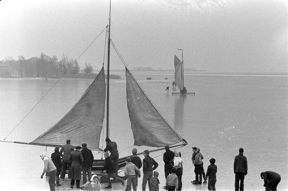 IJszeilen op de Gouwzee bij Monnickendam, Bestanddeelnr 912-0273