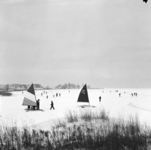 IJszeilen op de Gouwzee, overzicht ijszeilen, Bestanddeelnr 917-2859