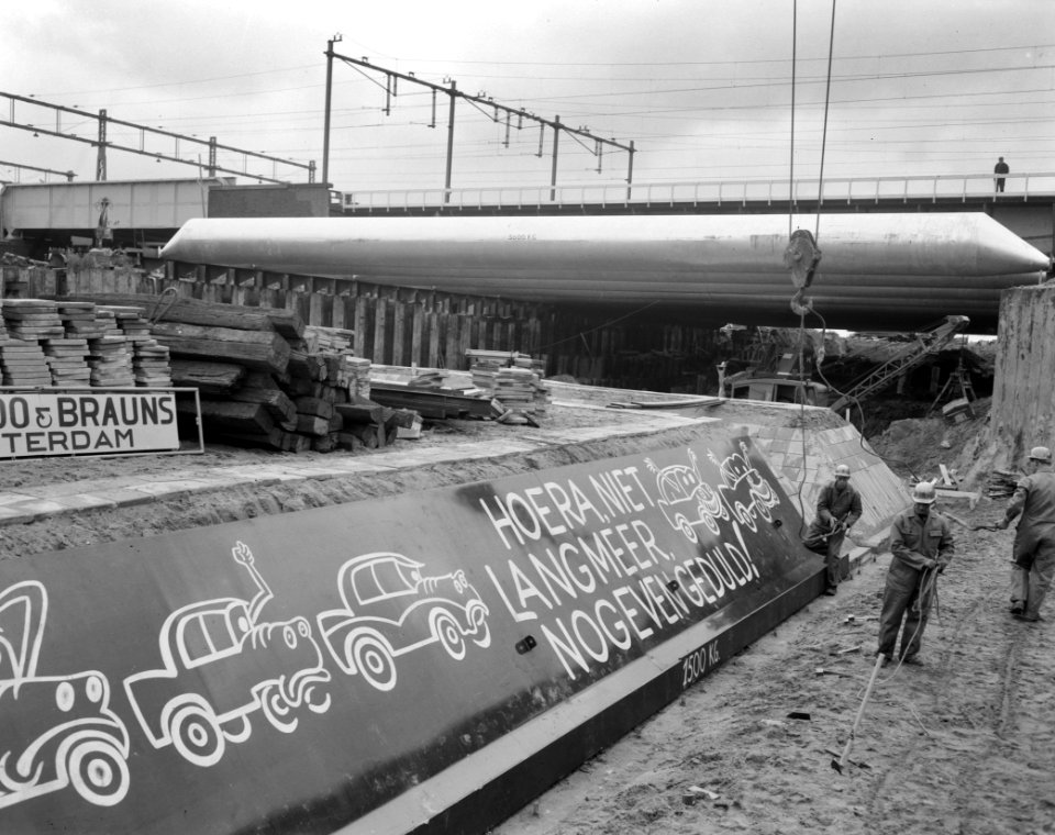 IJ-tunnelbouw (snijrand van de caisson), Bestanddeelnr 914-0972