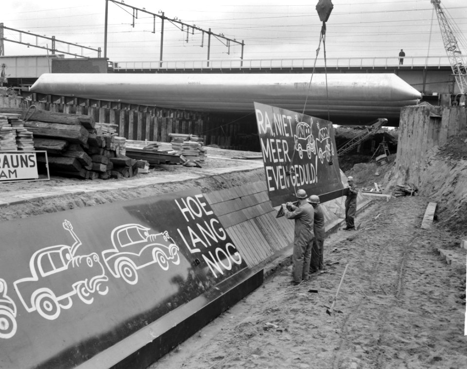 IJ-tunnelbouw (snijrand van de caisson), Bestanddeelnr 914-0971