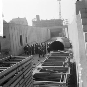 IJ-tunnel in aanbouw, bouw IJ-tunnel, Bestanddeelnr 918-2746