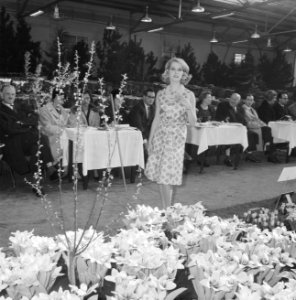 Illusion des Fleurs modeshow Bovenkarspel Modellen tussen bloemen en koeien, Bestanddeelnr 913-5459