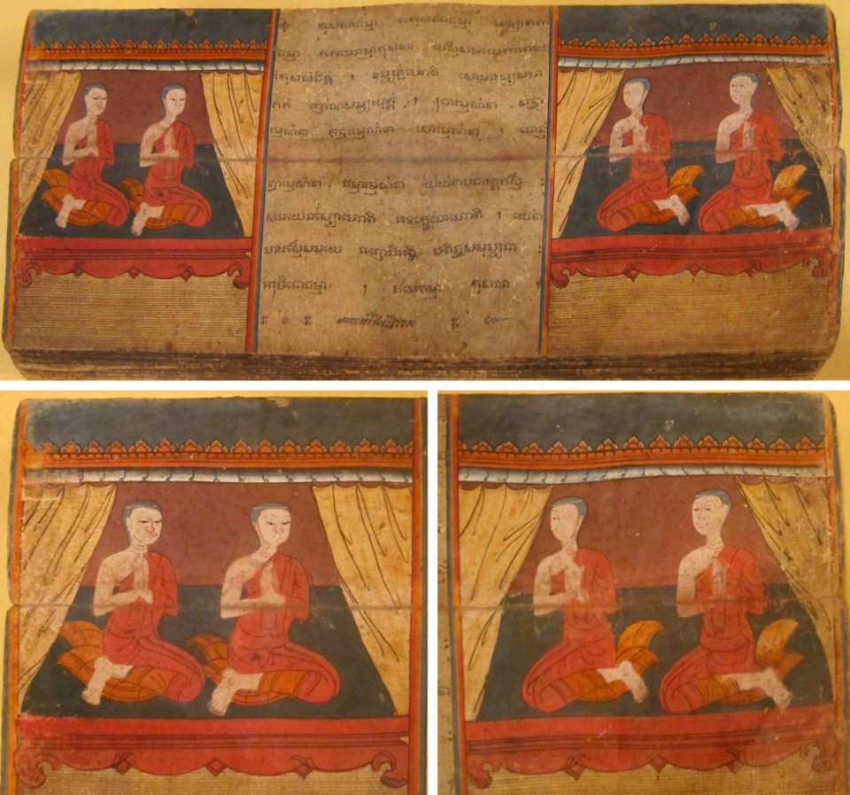 Illuminated manuscript of Jataka Tales and the Story of Phra Malai's Visit to Heaven and Hell, Thailand, Bangkok style, 1813, ink, color and gold on paper, HAA