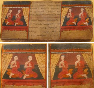 Illuminated manuscript of Jataka Tales and the Story of Phra Malai's Visit to Heaven and Hell, Thailand, Bangkok style, 1813, ink, color and gold on paper, HAA