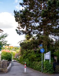 Im Geigerle in Tübingen von oben nach unten gesehen