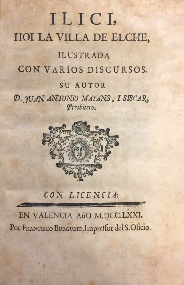 ILICI Juan Antonio Mayans (1771)