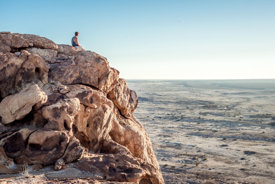 Barren hiker climber