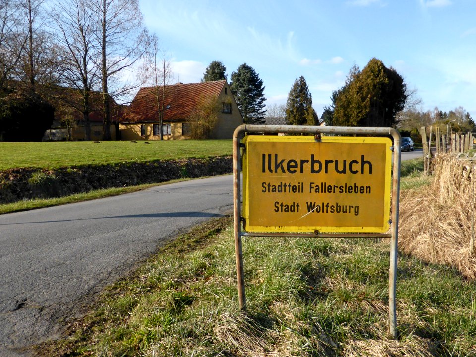 Ilkerbruch Ortsschild