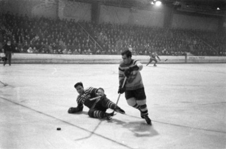 IJshockeywedstrijd Koky tegen Leysin uit Zwitserland, Bestanddeelnr 912-0735
