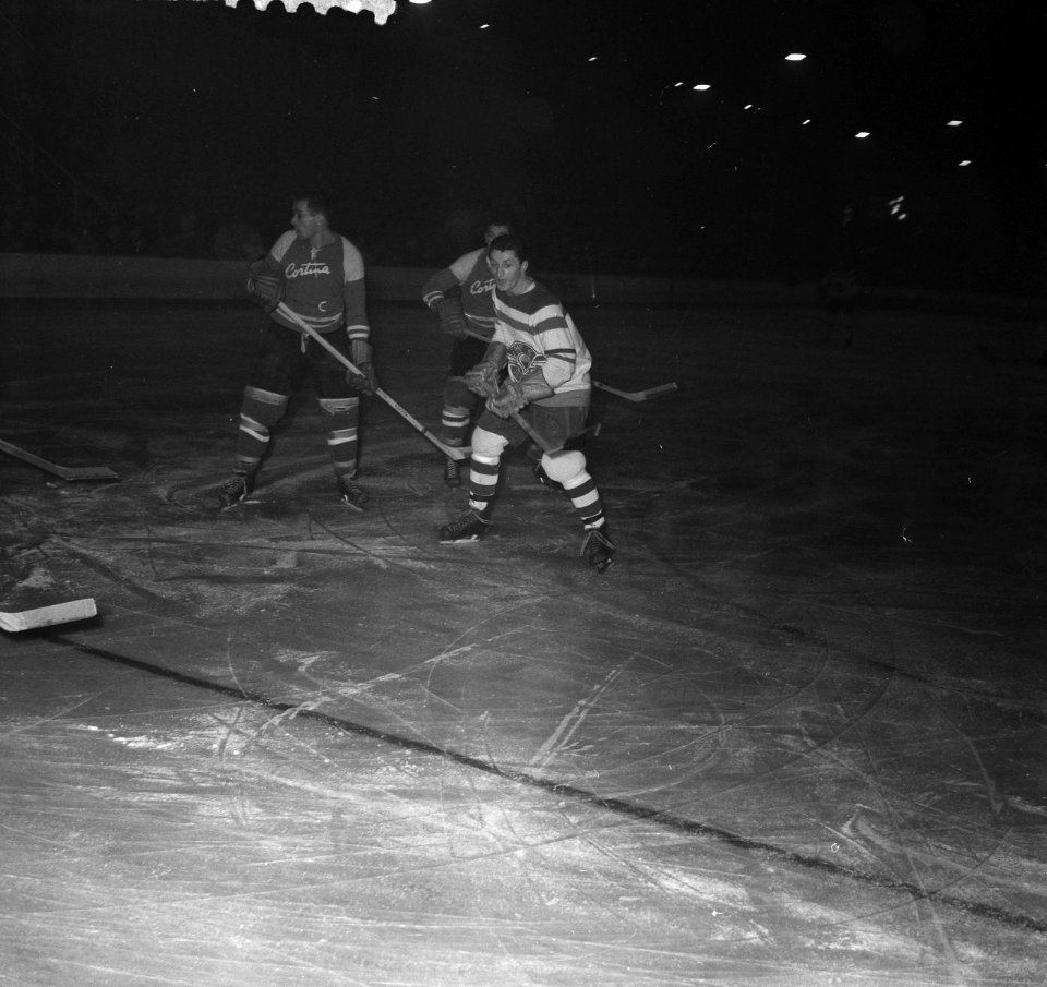 IJshockeywedstrijd Hocky tegen Cortina dAmpezzo te Den Haag, Bestanddeelnr 911-7599
