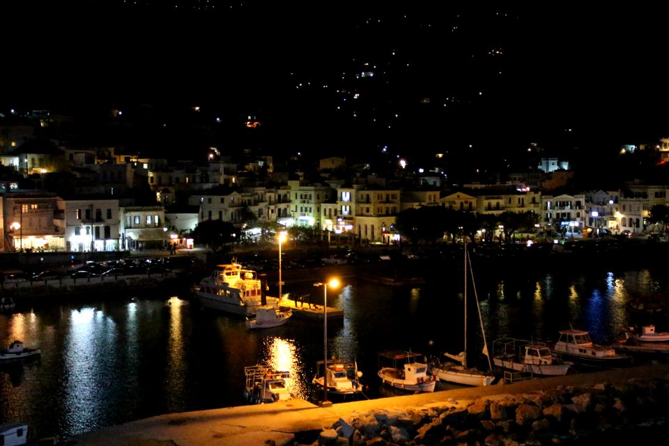 Ikaria Island at night