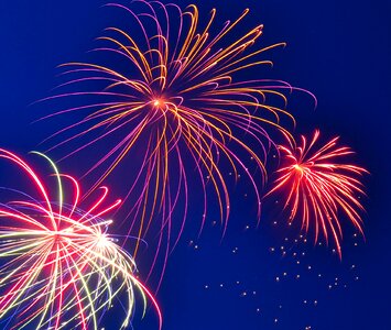 Holiday patriotic burst