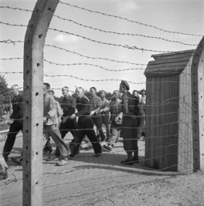 In het strafkamp te Vught, zijn 7000 Nederlandse collaborateurs en landverraders, Bestanddeelnr 900-4262