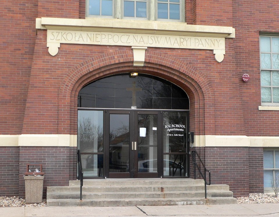 Immaculate Conception School Omaha E entrance