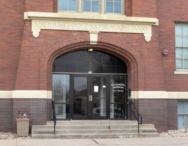 Immaculate Conception School Omaha E entrance