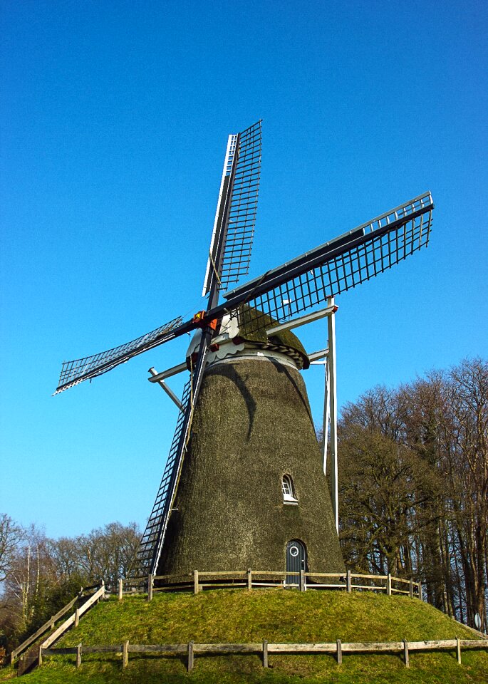 Nature dutch landscape historic mill